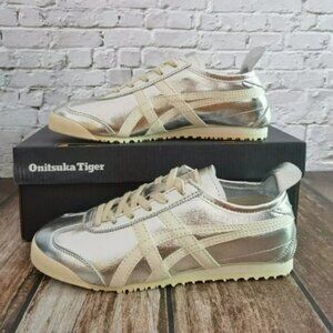 New Onitsuka Tiger Mexico 66 Silver Sneakers